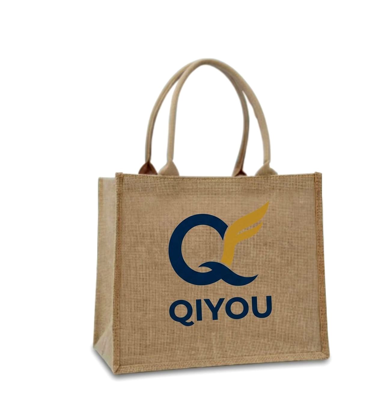 Custom printed jute bag