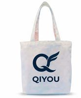 One-colour logo printed on a tote bag